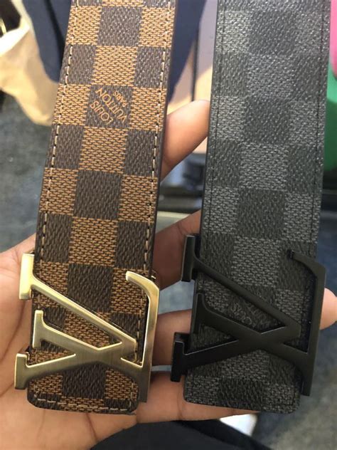 louis vuitton belt checkerboard|real louis vuitton belt.